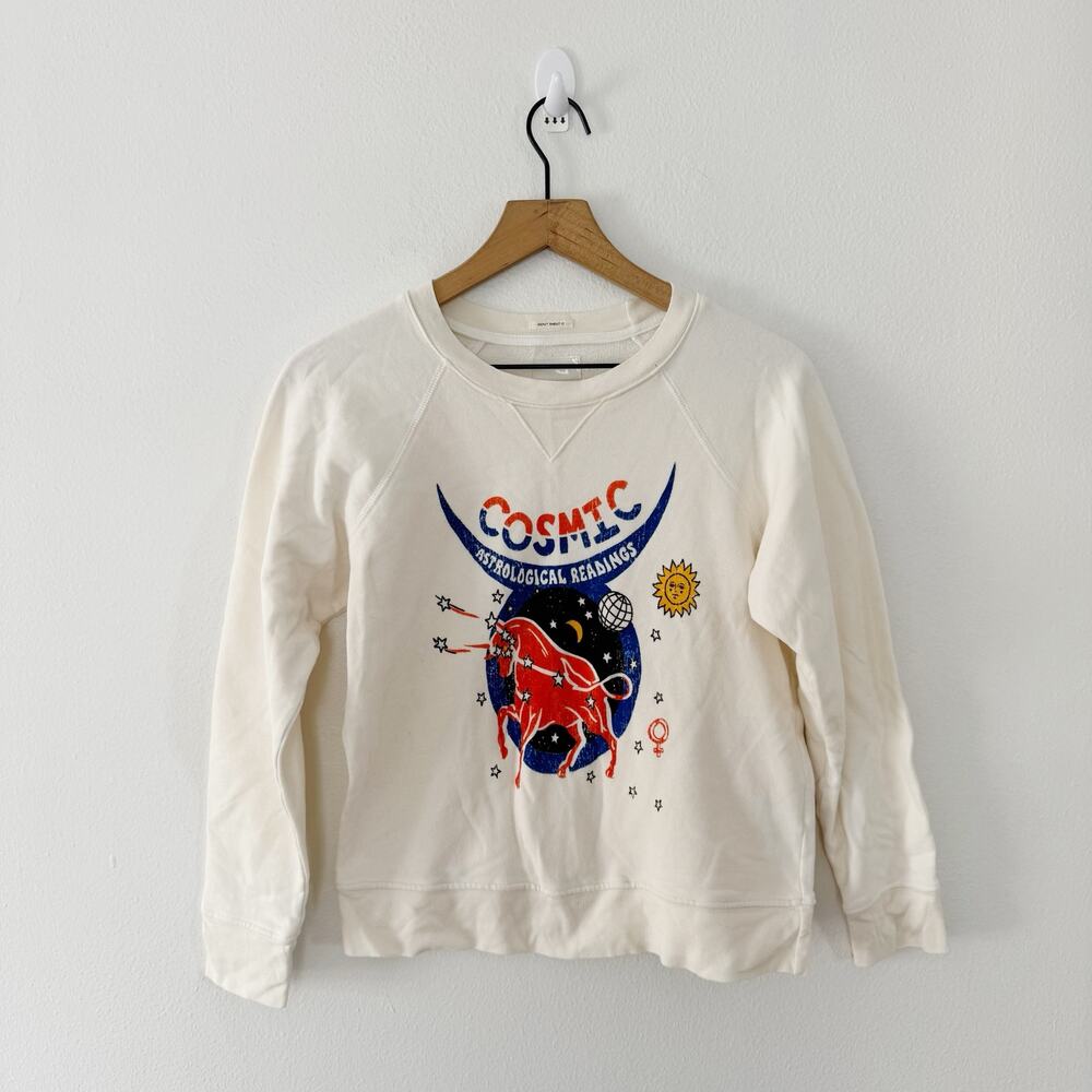 MOTHER Women's The Square Sweatshirt in "Cosmic" Size XS